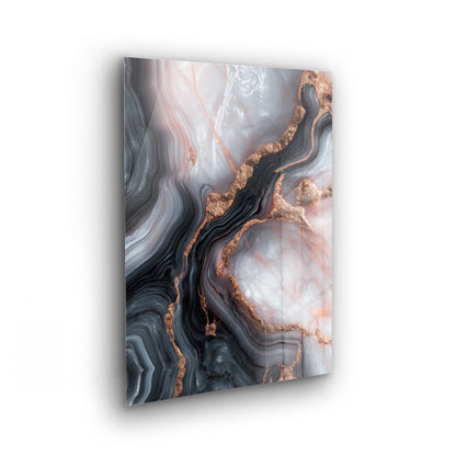 Shimmering Path No. 3 - Fluid Art Wandbild auf Acrylglas