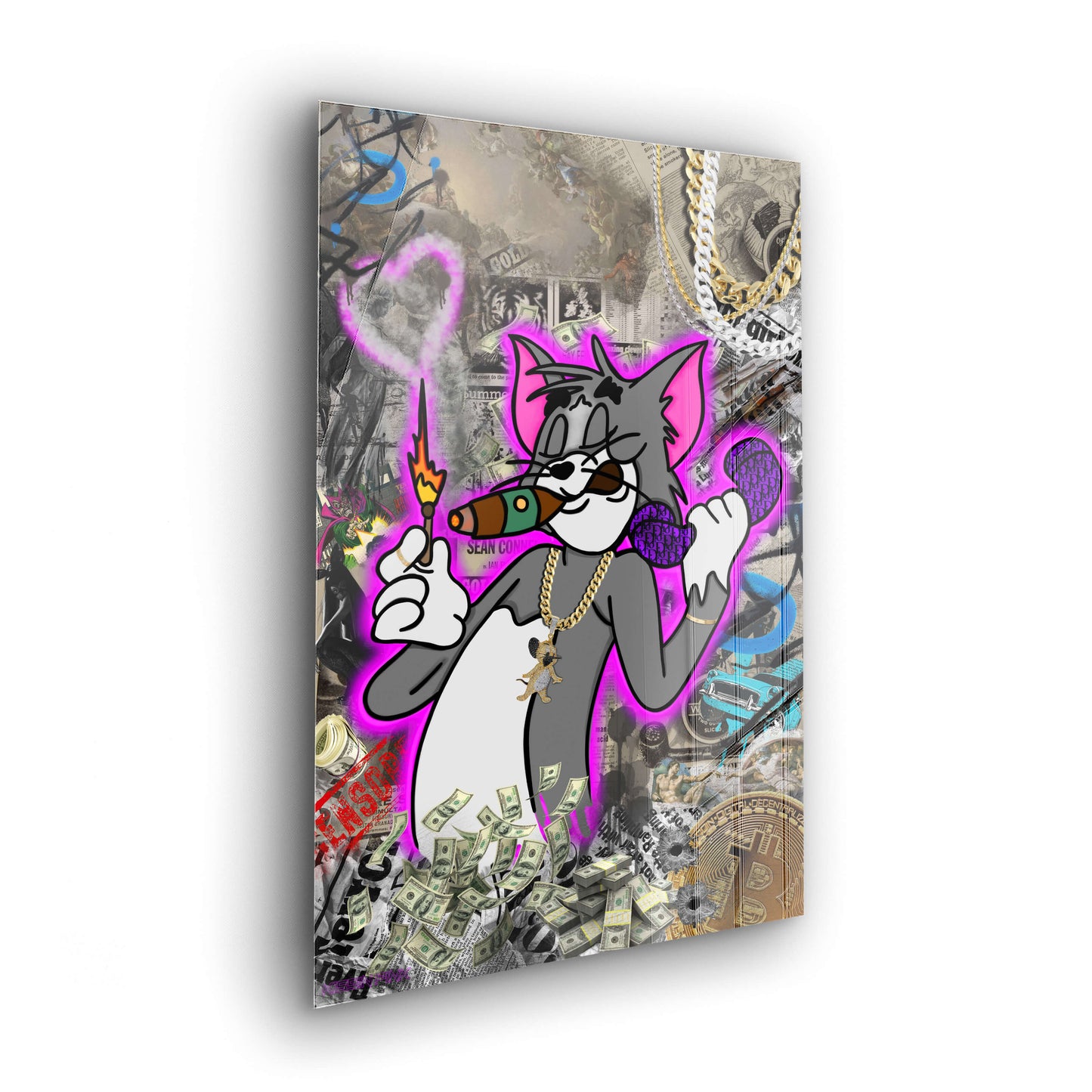 Tom on Phone - Purple