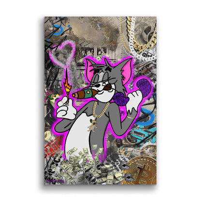 Tom on Phone - Purple